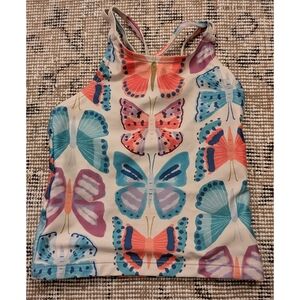 Colorful Butterfly Print Tank Top